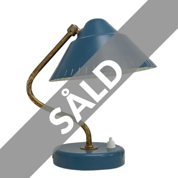 Vintage by Bright 1-2-3 Ringus Bordslampa metall blå