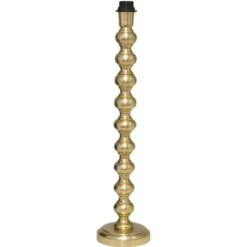 Hallbergs Belysning Ritz Lampfot Hög Borstad mässing 15cm
