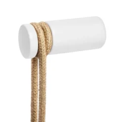 Creative cables Rolé, kabelkrok i trä, väggmontering för pendellampa White