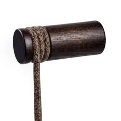 Creative cables Rolé, kabelkrok i trä, väggmontering för pendellampa Wenge effect