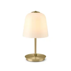 Halo Design Room 49 portabel bordslampa Opal/mässing Ø15