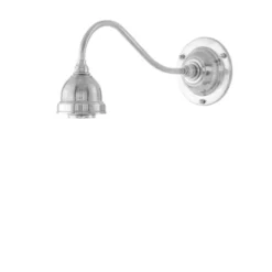 Karlskrona Lampfabrik Runeberg Vägglampa, förnicklad mässing