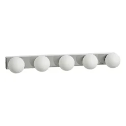 Armaturhantverk Sandhamn 5 vägglampa, krom 59,5cm