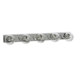 Armaturhantverk Sandhamn 5 vägglampa, krom/klar 59,5cm