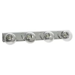 Armaturhantverk Sandhamn 4 vägglampa, krom/klar 49,5cm