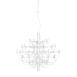 FLOS Sarfatti 2097/50 takkrona inkl. ljuskällor, Vit 100cm