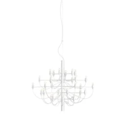 FLOS Sarfatti 2097/30 takkrona inkl. ljuskällor, Vit 88cm