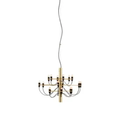 FLOS Sarfatti 2097/18 takkrona inkl. ljuskällor, Mässing 69cm