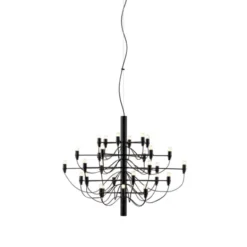 FLOS Sarfatti 2097/30 takkrona LED inkl. ljuskällor, Mattsvart 88cm