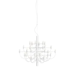 FLOS Sarfatti 2097/30 takkrona LED inkl. ljuskällor, Vit 88cm