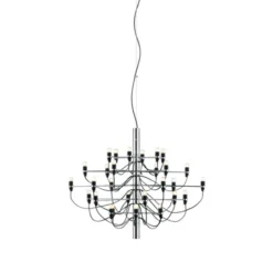 FLOS Sarfatti 2097/30 takkrona LED inkl. ljuskällor, Krom 88cm