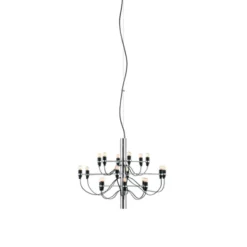 FLOS Sarfatti 2097/18 takkrona LED inkl. ljuskällor, Krom 69cm