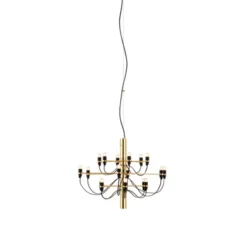 FLOS Sarfatti 2097/18 takkrona LED inkl. ljuskällor, Mässing 69cm