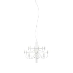 FLOS Sarfatti 2097/18 takkrona LED inkl. ljuskällor, Vit 69cm