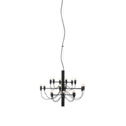 FLOS Sarfatti 2097/18 takkrona, Mattsvart 69cm