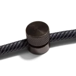 Creative cables Sarè - kabelklammer för textilkabel Pärlsvart 2-pack