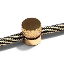 Creative cables Sarè - kabelklammer för textilkabel Satin Brons 2-pack