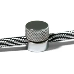 Creative cables Sarè - kabelklammer för textilkabel Krom 2-pack