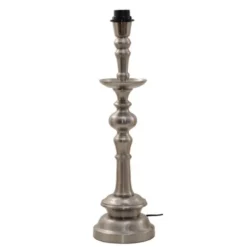 Hallbergs Belysning Saxon Lampfot Antik silver 15cm