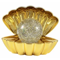 itotal Shell Glitter bordslampa, guld