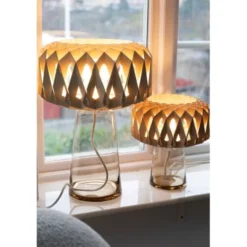 Pilke Signature 35 bordslampa amber/björk