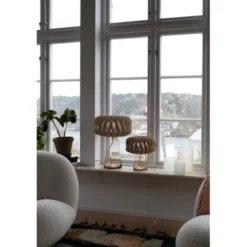 Pilke Signature 25 bordslampa amber/björk
