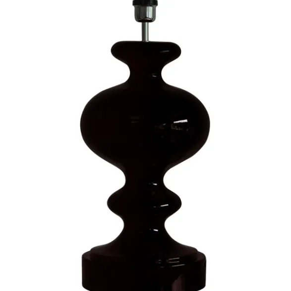 Hallbergs Belysning Signature Lampfot Glossy Black 24cm
