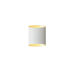 Belid Sinne G9 vägglampa, vitstruktur/mässing