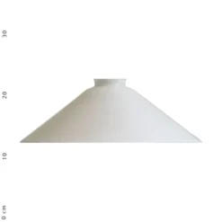 Karlskrona Lampfabrik Skomakarskärm 30/60, opalvit