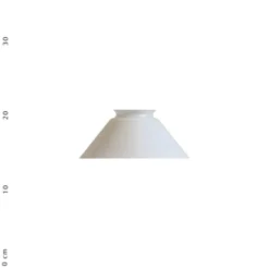 Karlskrona Lampfabrik Skomakarskärm 15/60, opalvit