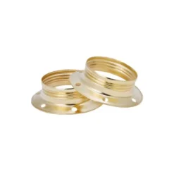 lampsladdar.se Skärmring E14 metall mässing 2-pack