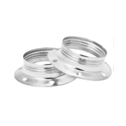 lampsladdar.se Skärmring E27 metall zinc 2-pack