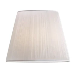 Belid Skärm Slender, off white pleated Ø34