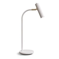 Belid Slender bordslampa vit struktur/mässing