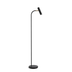 Belid Slender golvlampa svart struktur/mässing