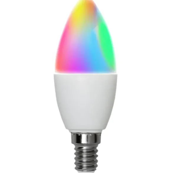 Star Trading Smart LED-lampa E14 kronljus Smart Bulb 4,9W(40W) RGB+W