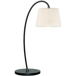 Le Klint Snowdrop bordslampa, svart/vit (silkespapper)