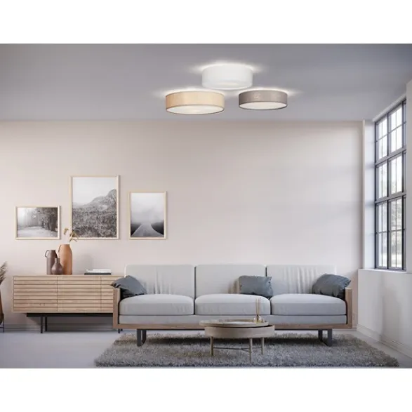 Belid Soft plafond, grå linne 50cm