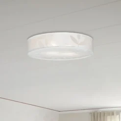 Belid Soft plafond, vit linne 50cm