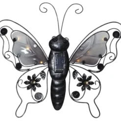 Star Trading Solcellsdekoration Butterfly Svart 34cm
