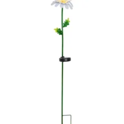 Star Trading Solcellsdekoration Daisy Vit 77cm