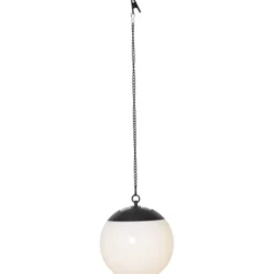 Star Trading Solcellsdekoration Globus Vit 20cm