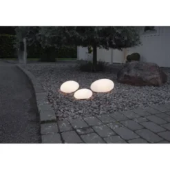 Star Trading Solcellsdekoration Globy, Vit 21cm