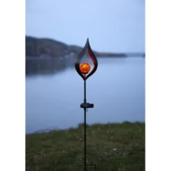 Star Trading Solcellsdekoration Melilla Svart 70cm