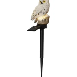 Star Trading Solcellsdekoration Owl Beige 33cm