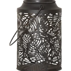 Star Trading Solcellslykta Leafy Svart 17cm