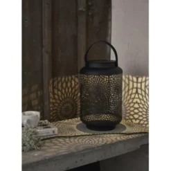 Star Trading Solcellslykta Mandala Svart 30cm
