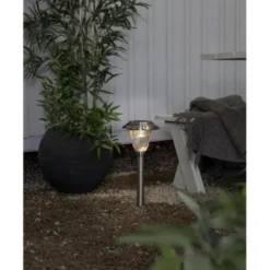 Star Trading Solcellspollare Barcelona Silver 41cm