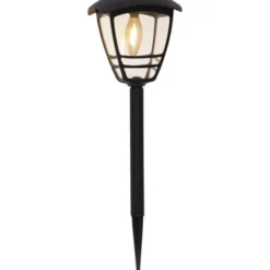 Star Trading Solcellspollare Felix Svart 45cm