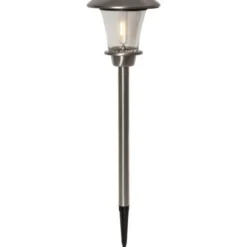 Star Trading Solcellspollare Francis Silver 45cm